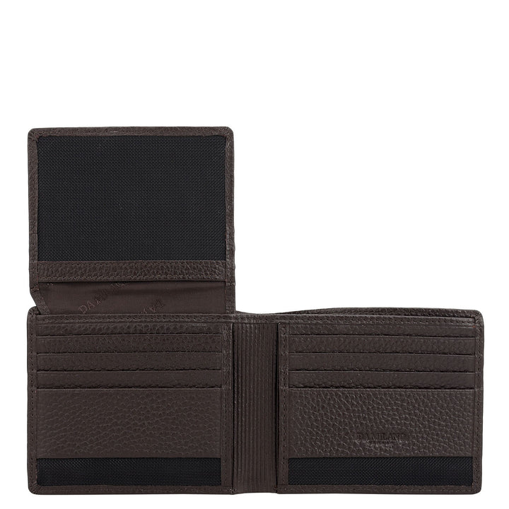 Chocolate Bifold Leather Mens Wallet