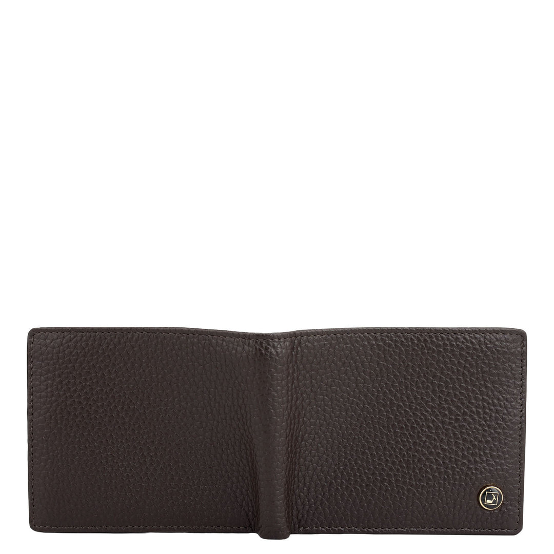 Chocolate Bifold Leather Mens Wallet
