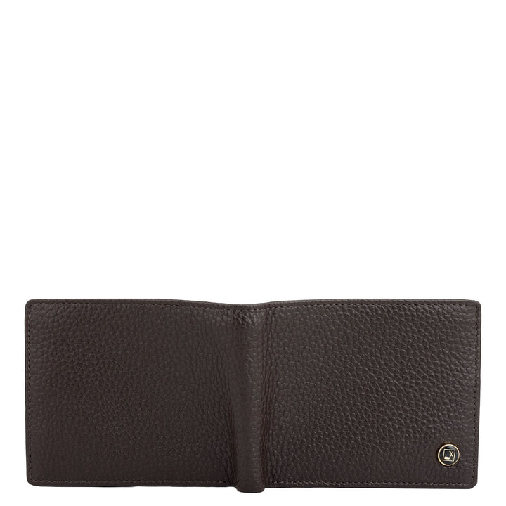 Chocolate Bifold Leather Mens Wallet