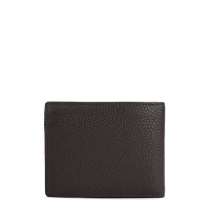 Wax Leather Mens Wallet - Chocolate