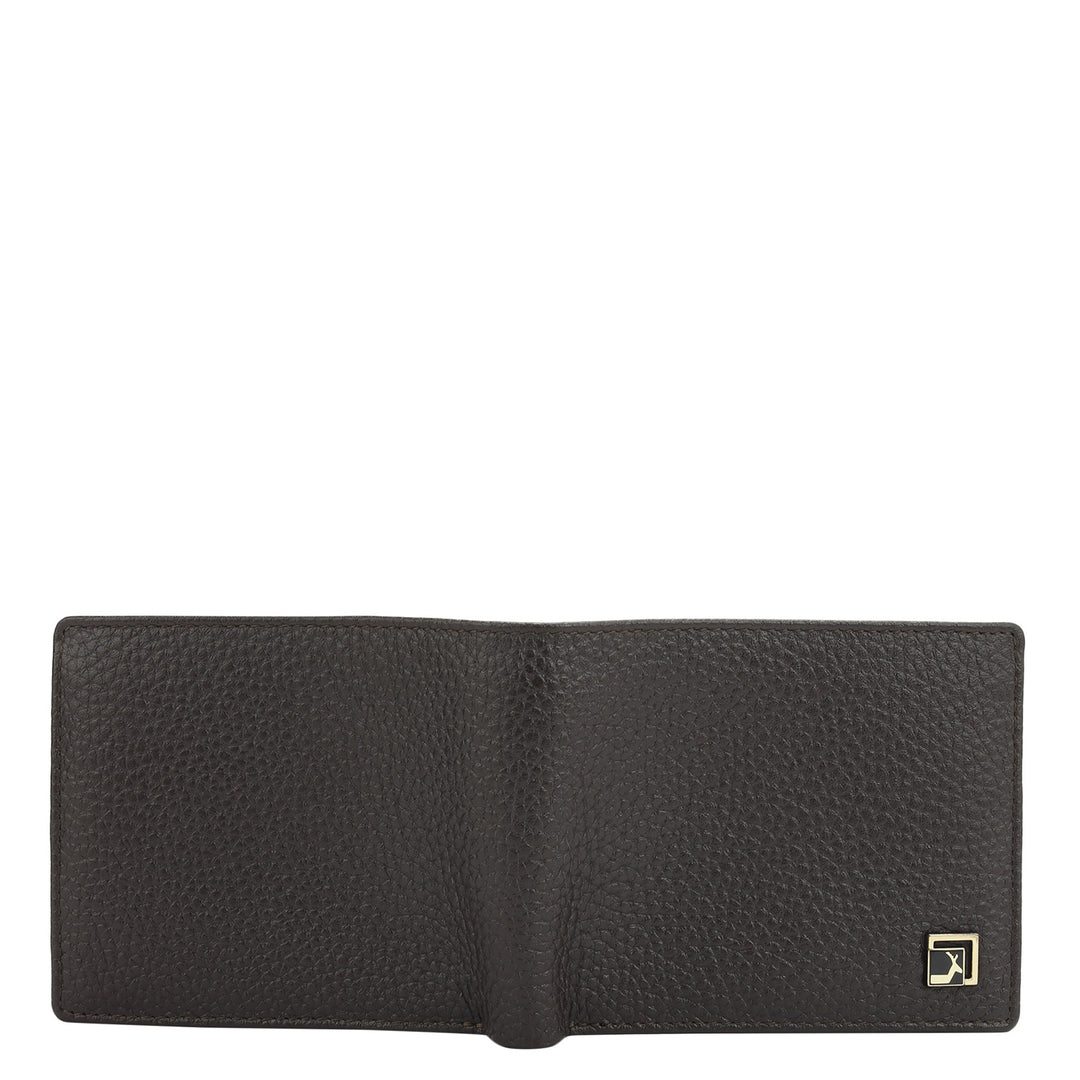 Chocolate Bifold Leather Mens Wallet
