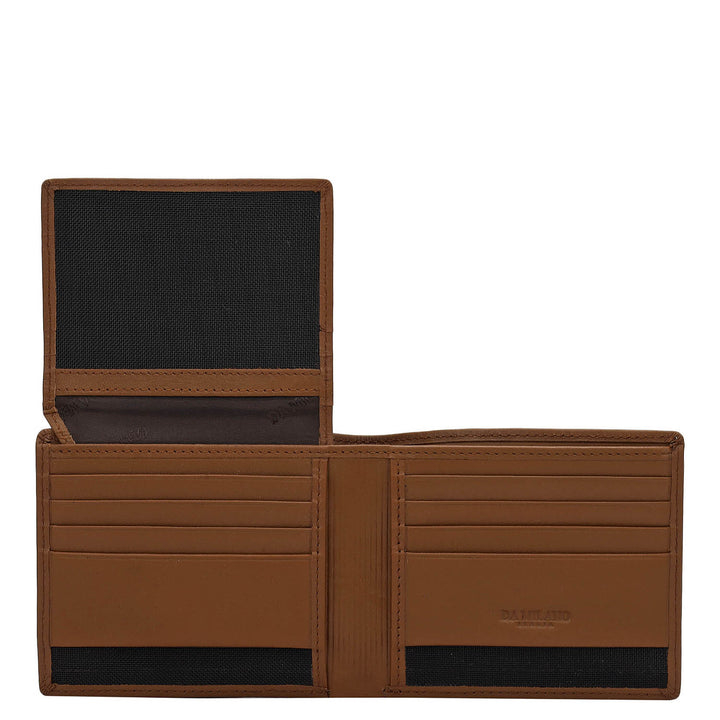 Cognac Bifold Leather Mens Wallet