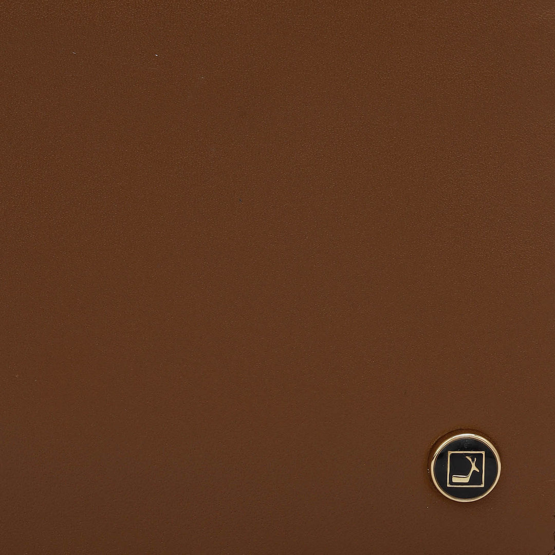 Cognac Bifold Leather Mens Wallet