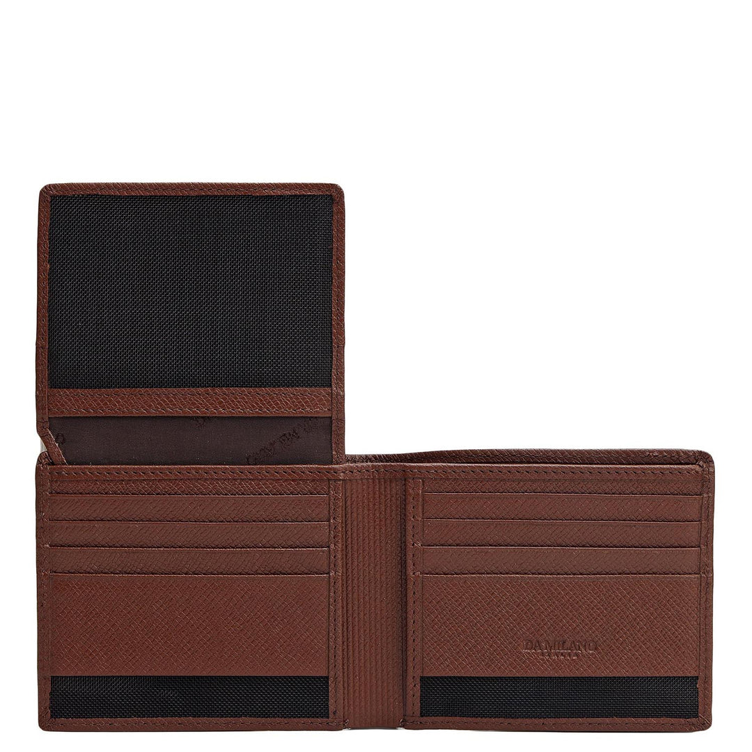 Date Bifold Leather Mens Wallet