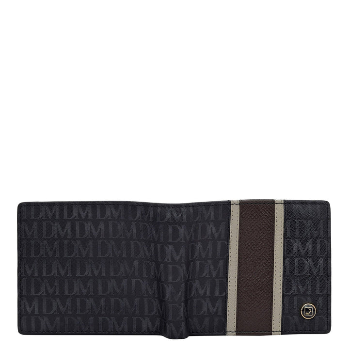 Black Bifold Leather Mens Wallet