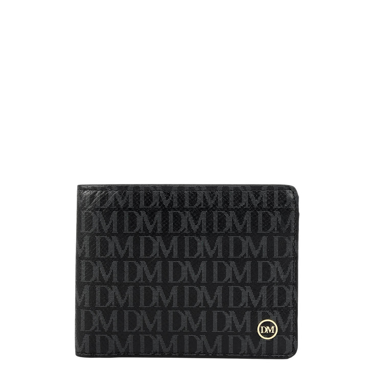 Black Bifold Leather Mens Wallet