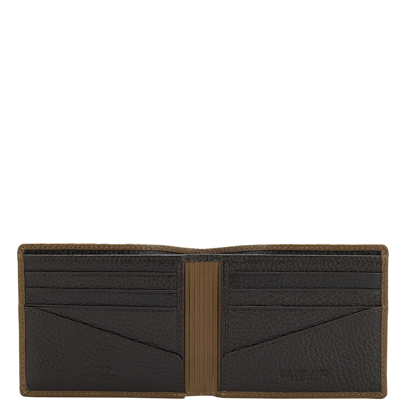 Wax Leather Mens Wallet - Moss