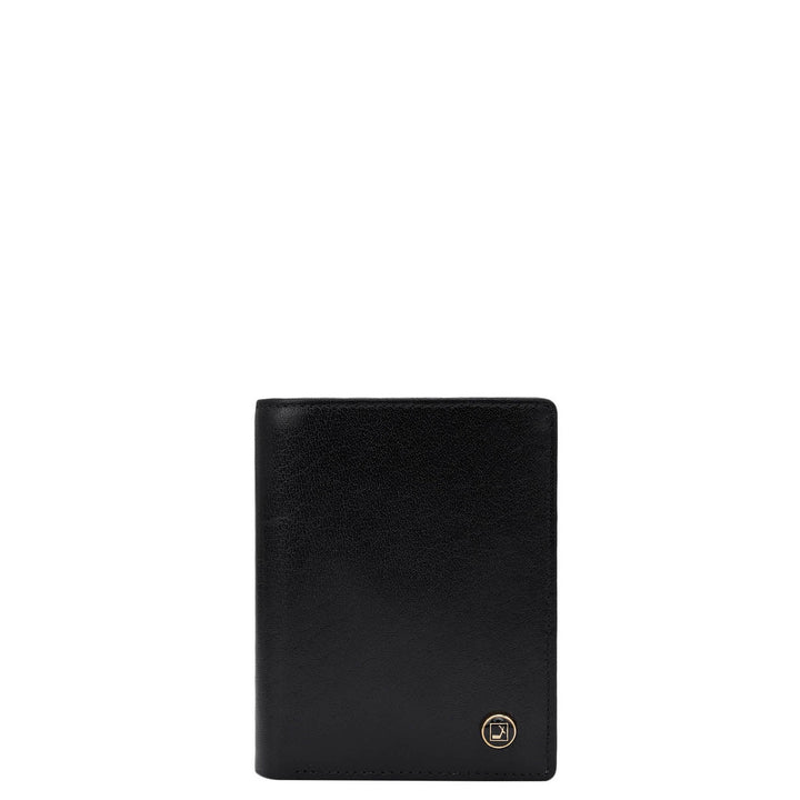 Black Bifold Leather Mens Wallet