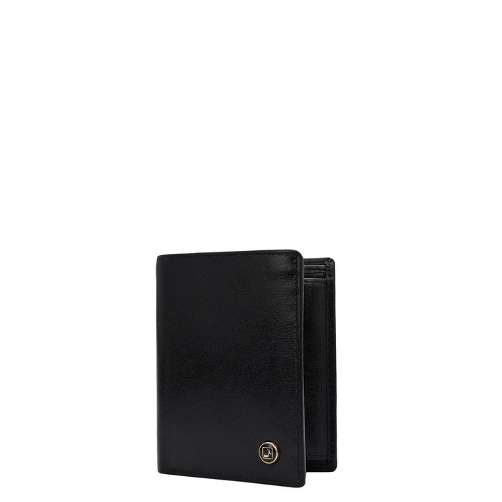 Black Bifold Leather Mens Wallet