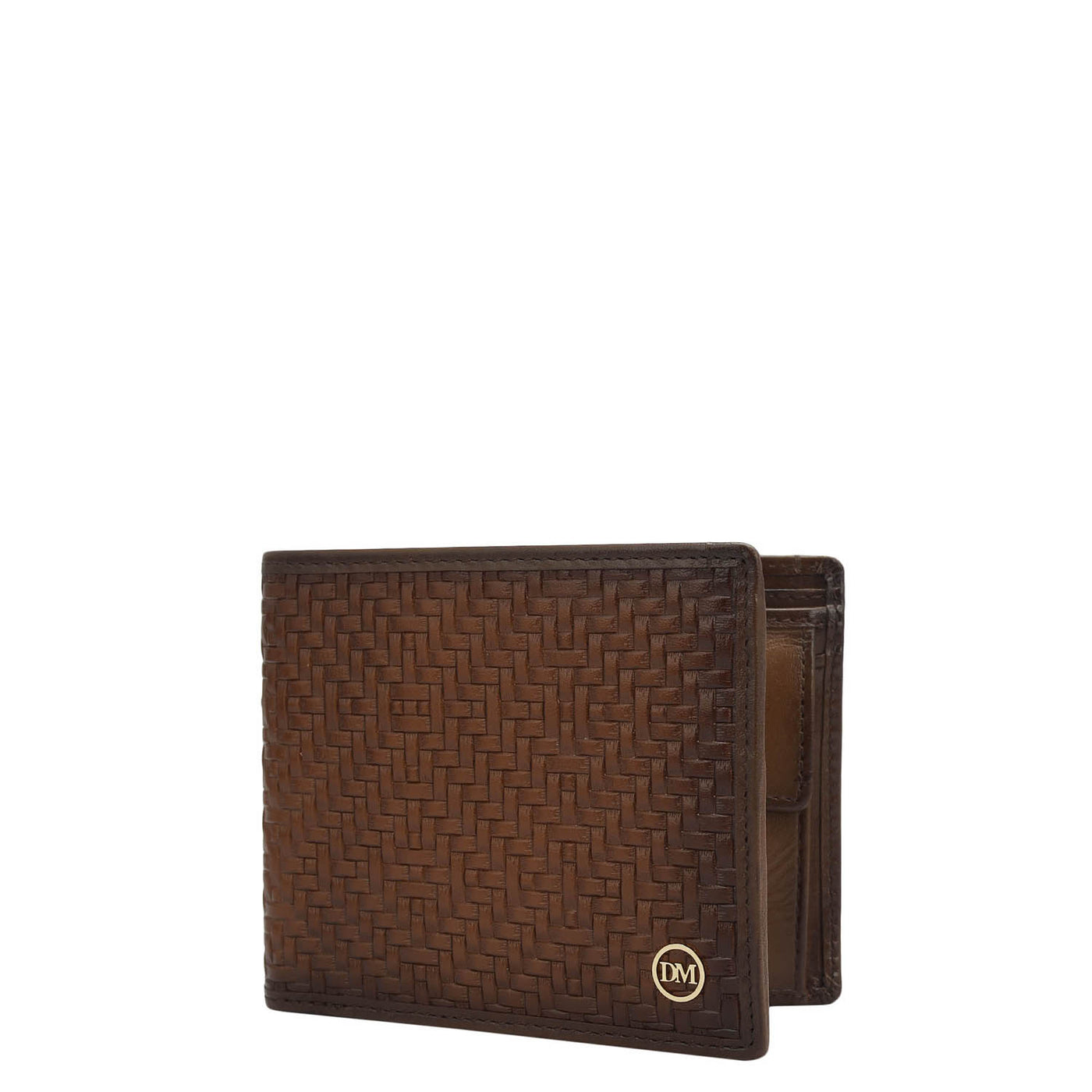 Cognac Bifold Leather Mens Wallet