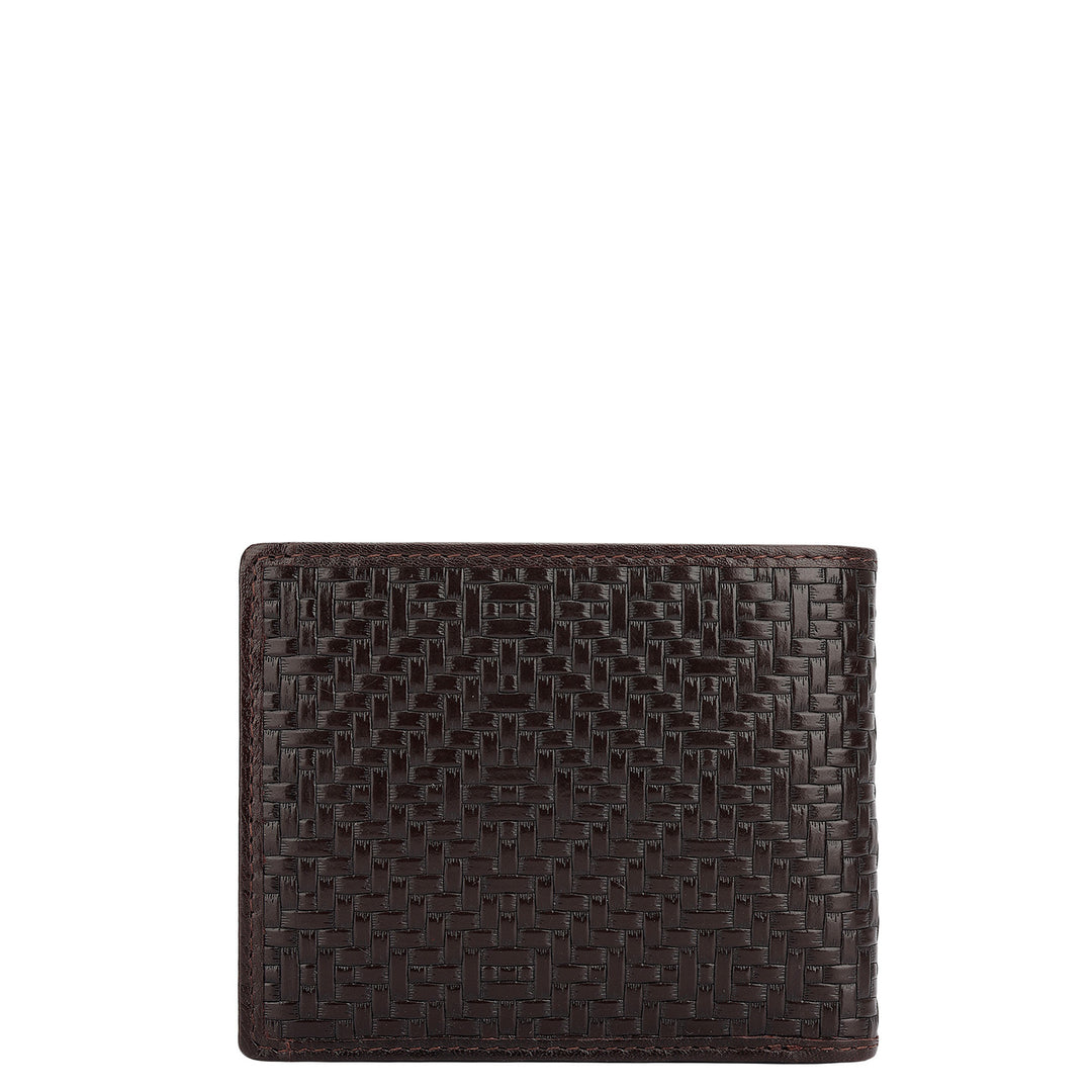 Burgundy Bifold Leather Mens Wallet