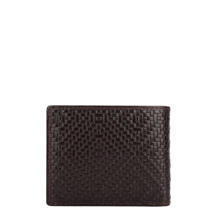 Burgundy Bifold Leather Mens Wallet