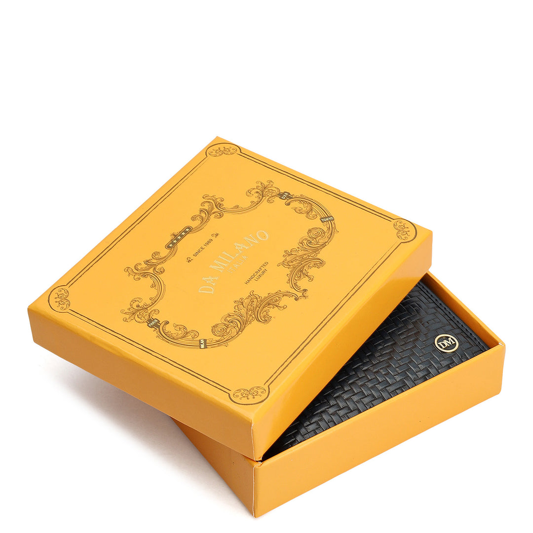 Navy Bifold Leather Mens Wallet
