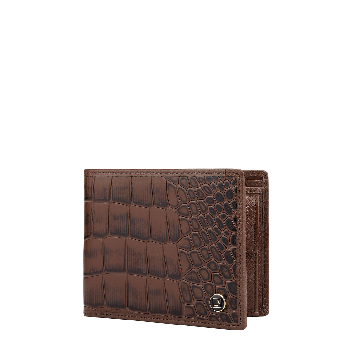 Brown Bifold Leather Mens Wallet