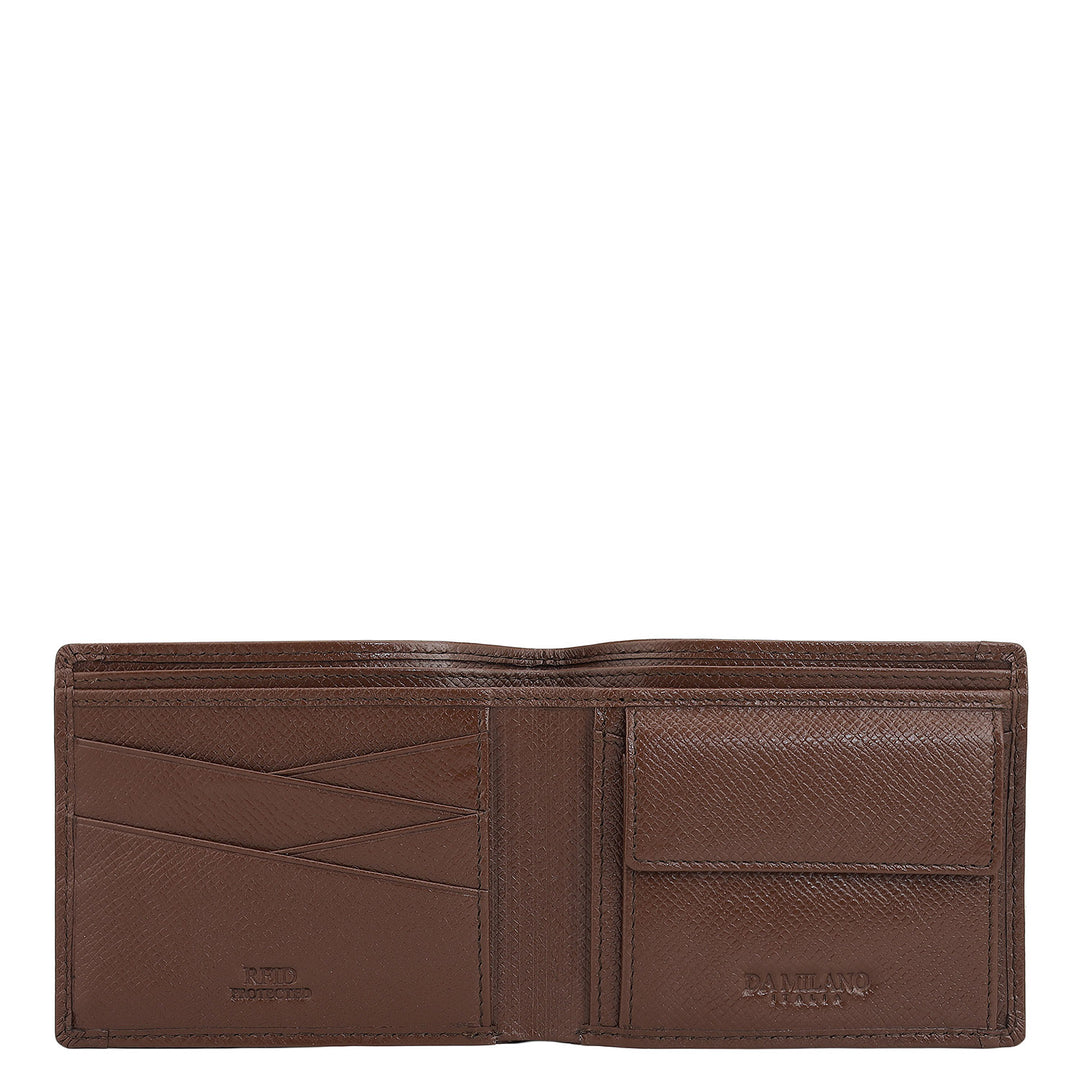 Brown Bifold Leather Mens Wallet