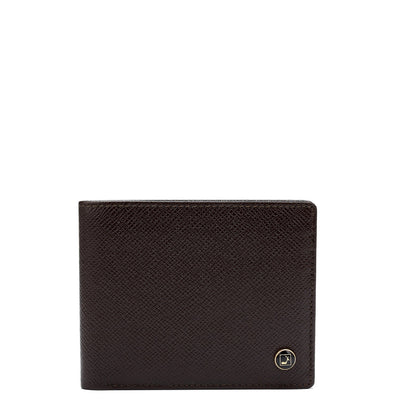 Chocolate Bifold Leather Mens Wallet
