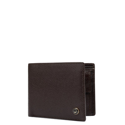 Chocolate Bifold Leather Mens Wallet