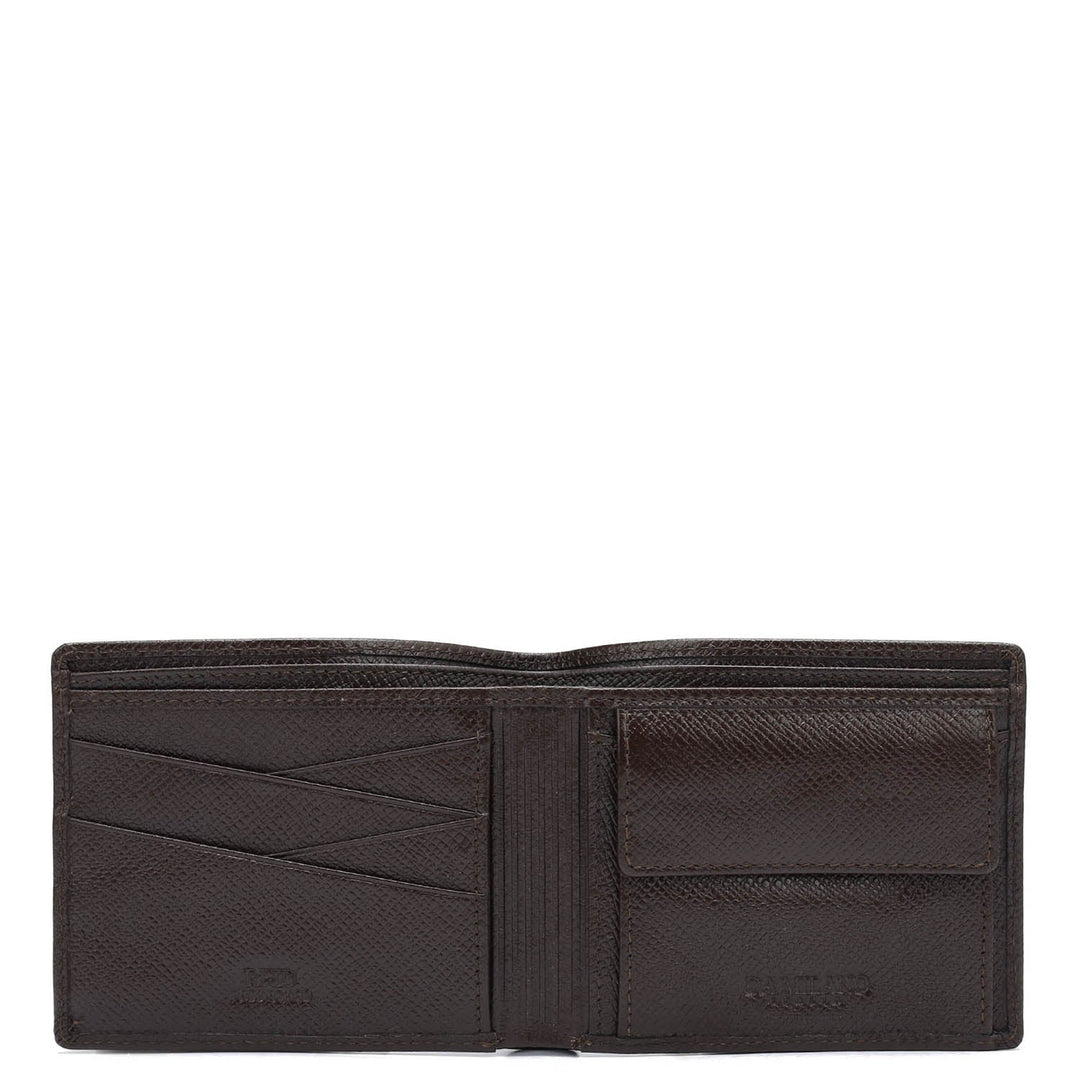 Chocolate Bifold Leather Mens Wallet