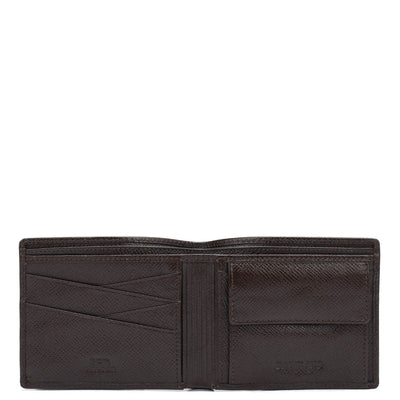 Chocolate Bifold Leather Mens Wallet