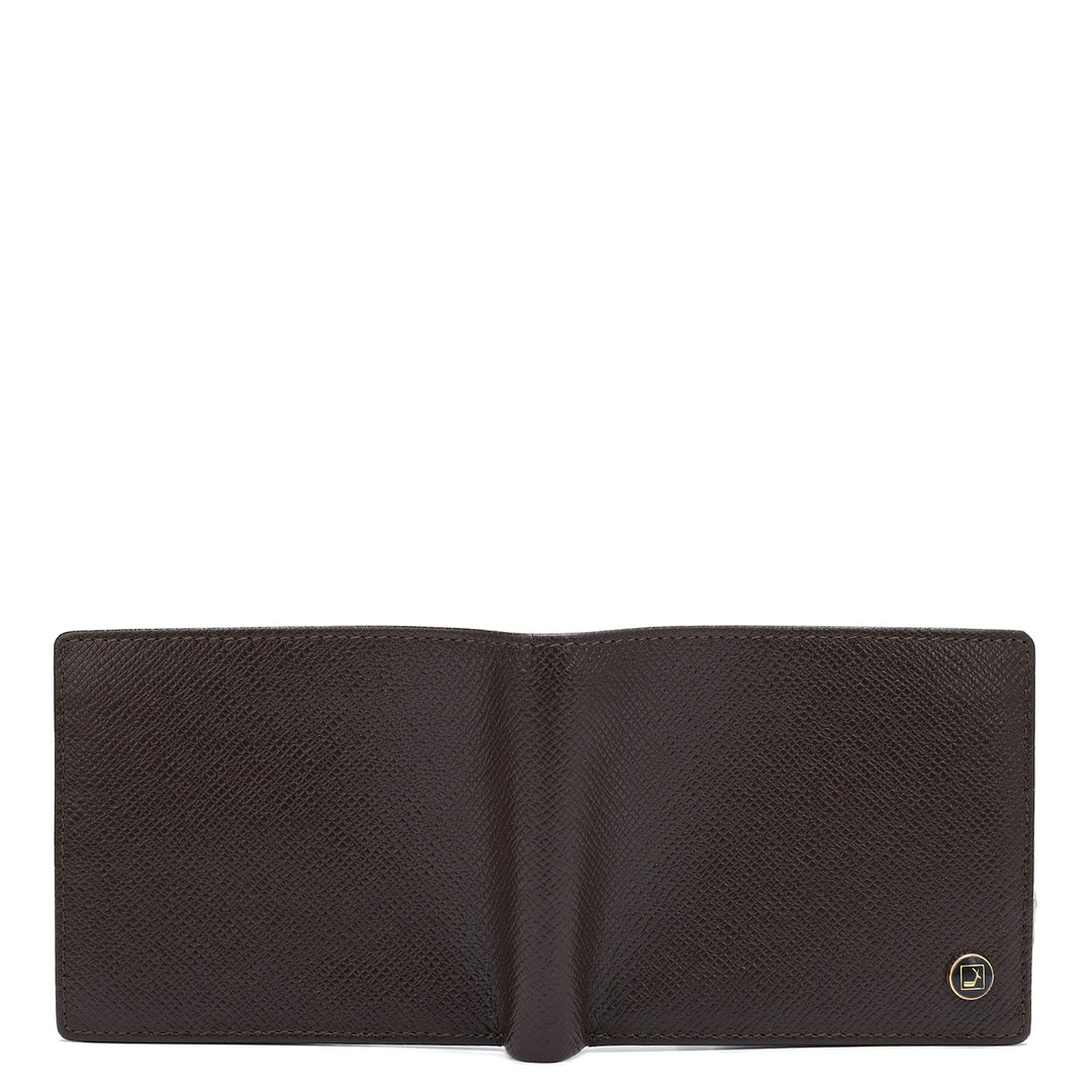 Chocolate Bifold Leather Mens Wallet