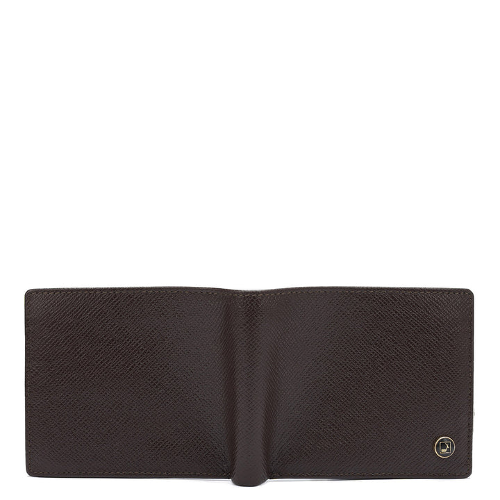 Chocolate Bifold Leather Mens Wallet