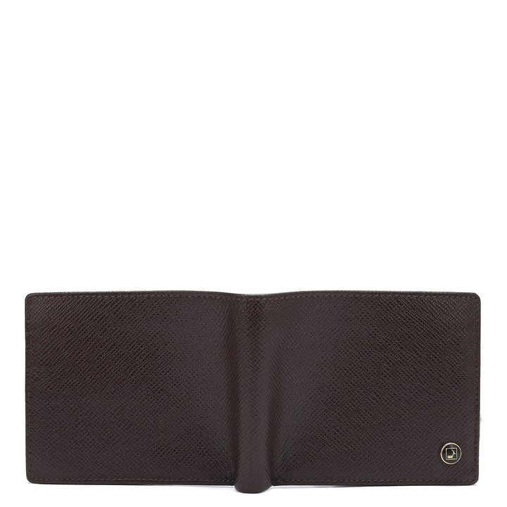 Chocolate Bifold Leather Mens Wallet