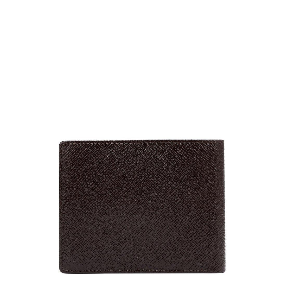 Chocolate Bifold Leather Mens Wallet