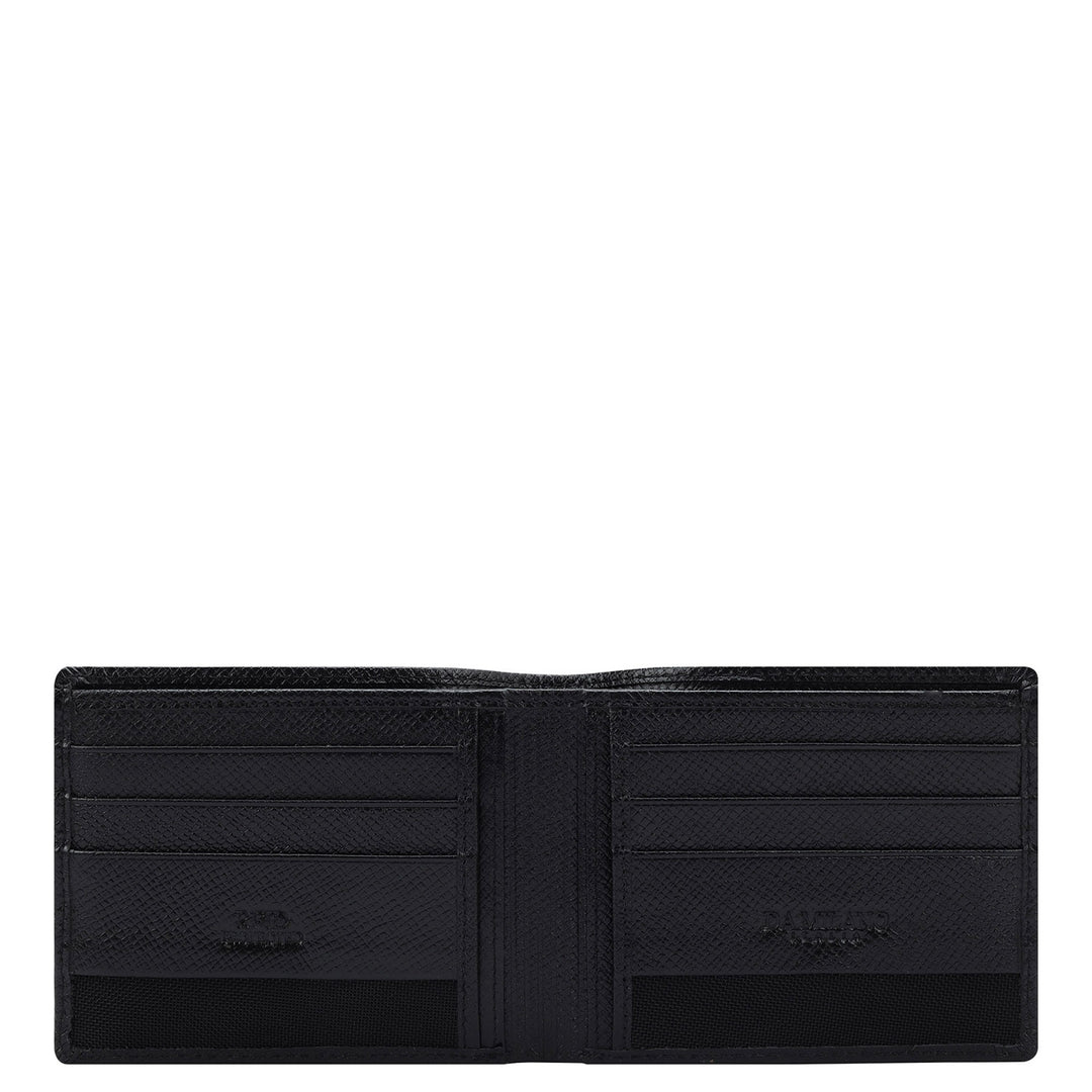 Franzy Croco Leather Mens Wallet - Black