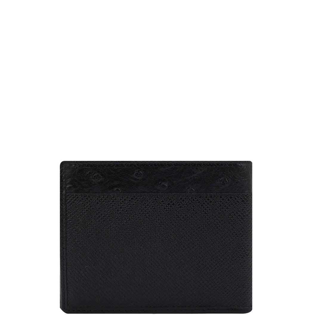 Franzy Croco Leather Mens Wallet - Black