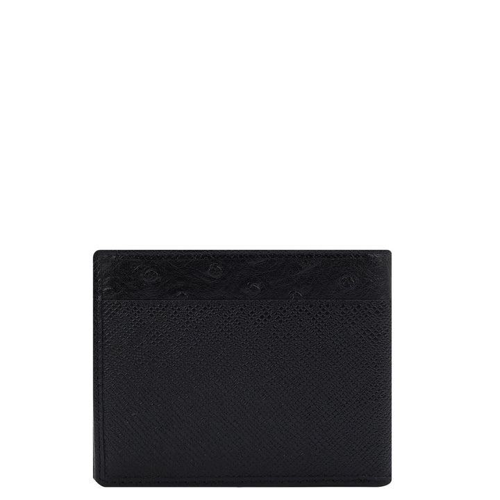 Franzy Croco Leather Mens Wallet - Black