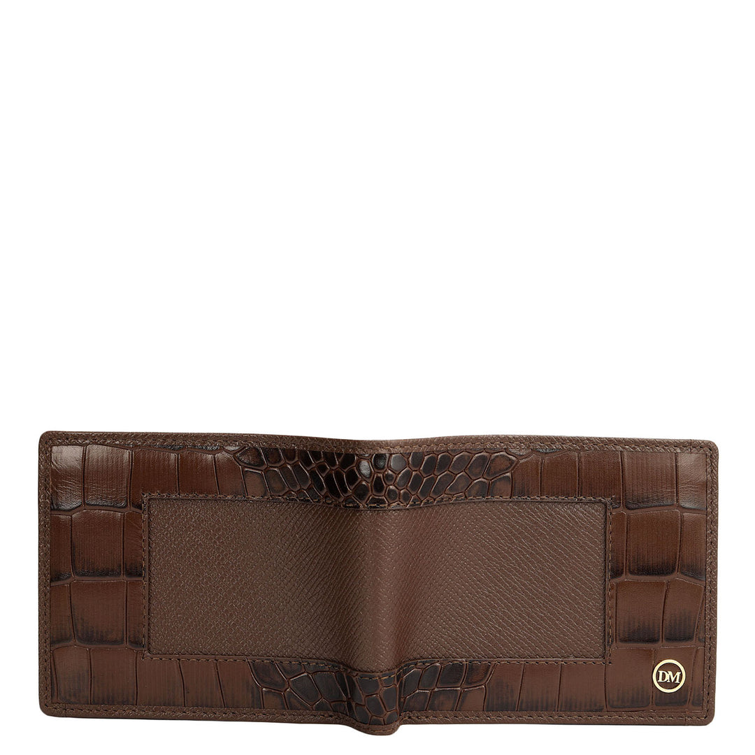 Walnut Bifold Leather Mens Wallet