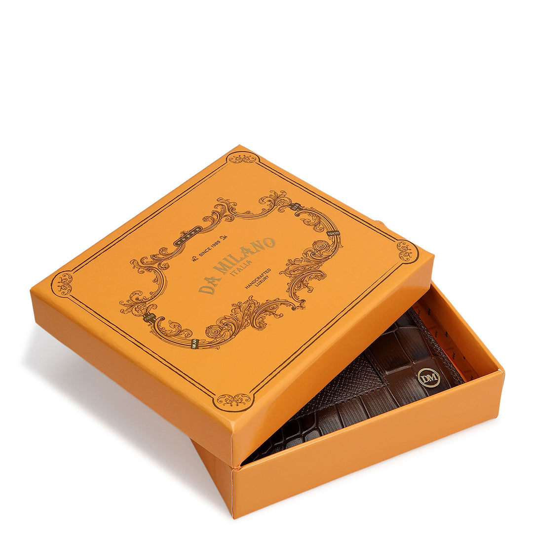 Walnut Bifold Leather Mens Wallet