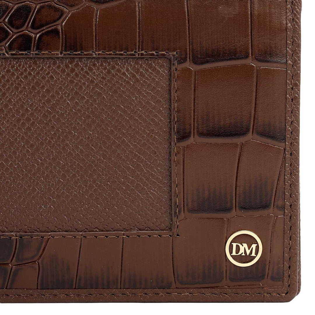 Walnut Bifold Leather Mens Wallet
