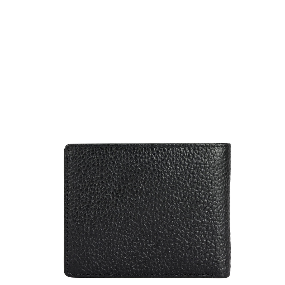 Black Bifold Leather Mens Wallet