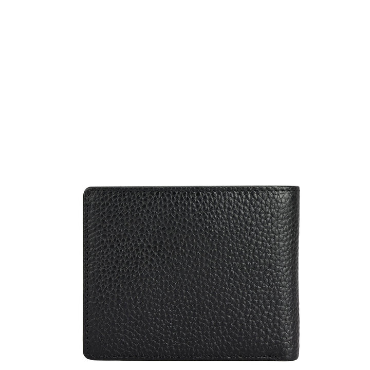Black Bifold Leather Mens Wallet