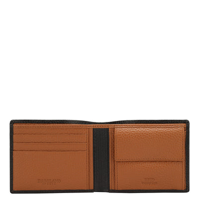 Wax Leather Mens Wallet - Chocolate