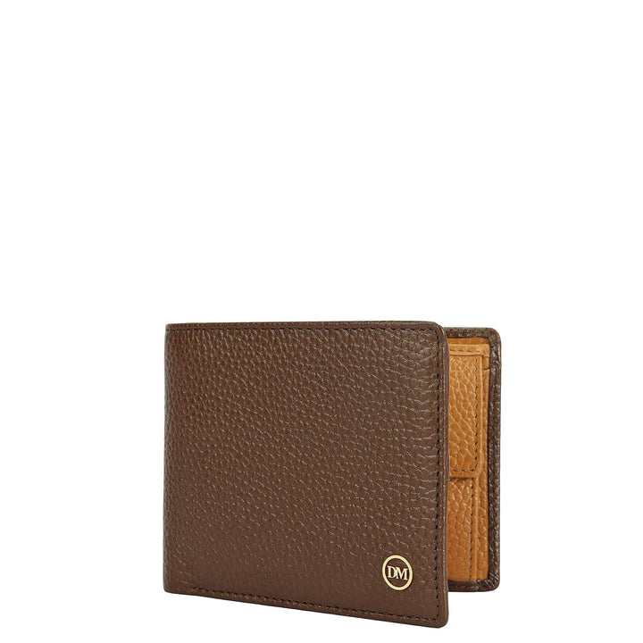 Mocha Bifold Leather Mens Wallet