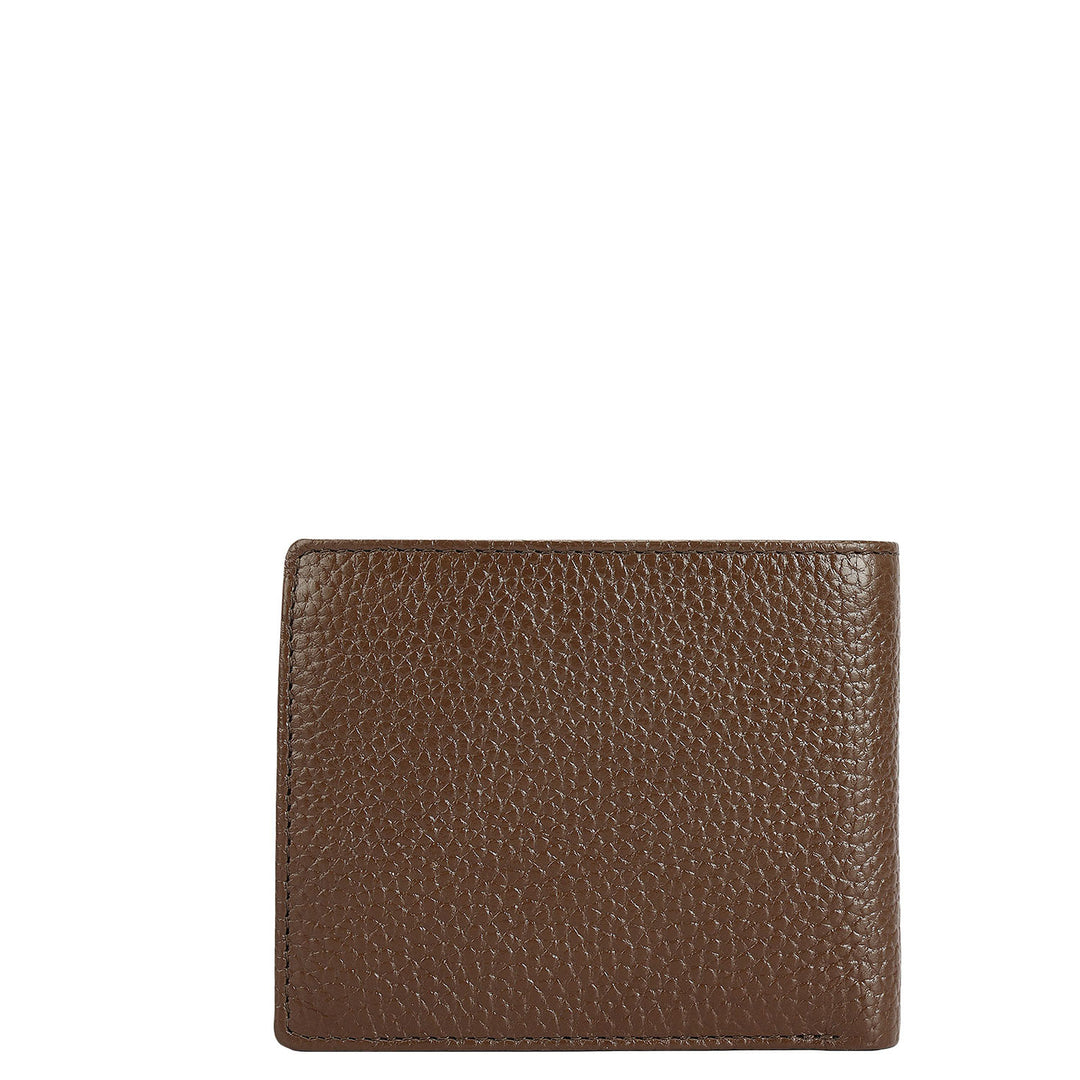 Mocha Bifold Leather Mens Wallet
