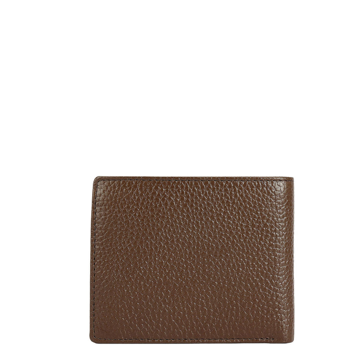 Mocha Bifold Leather Mens Wallet