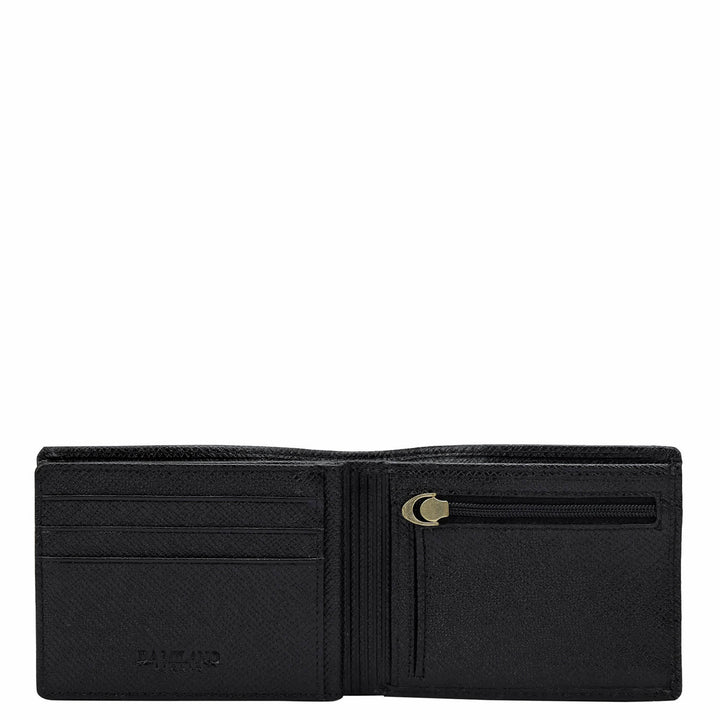 Croco Franzy Leather Mens Wallet - Black
