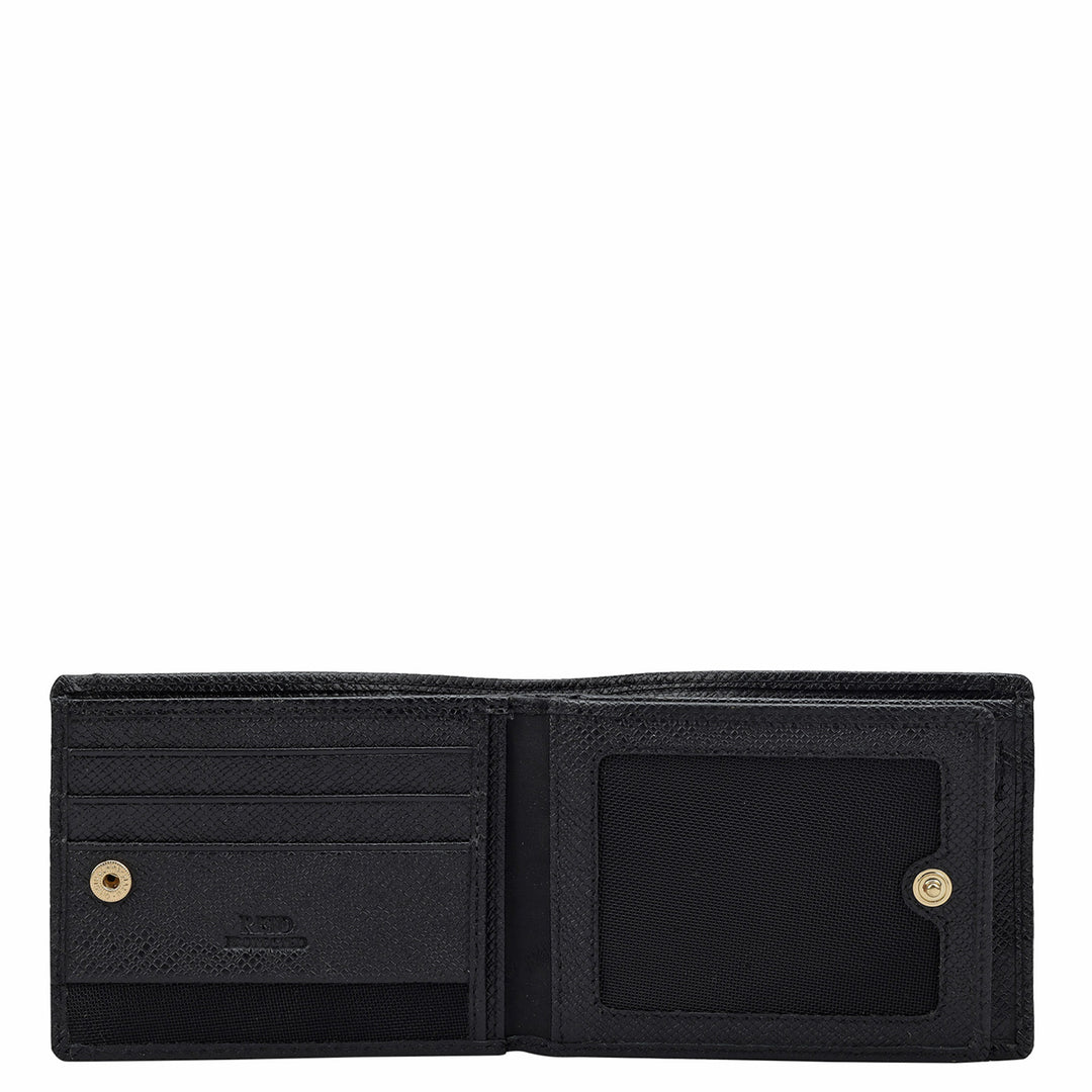 Croco Franzy Leather Mens Wallet - Black