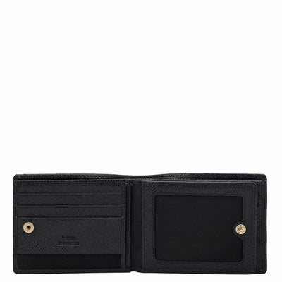 Croco Franzy Leather Mens Wallet - Black