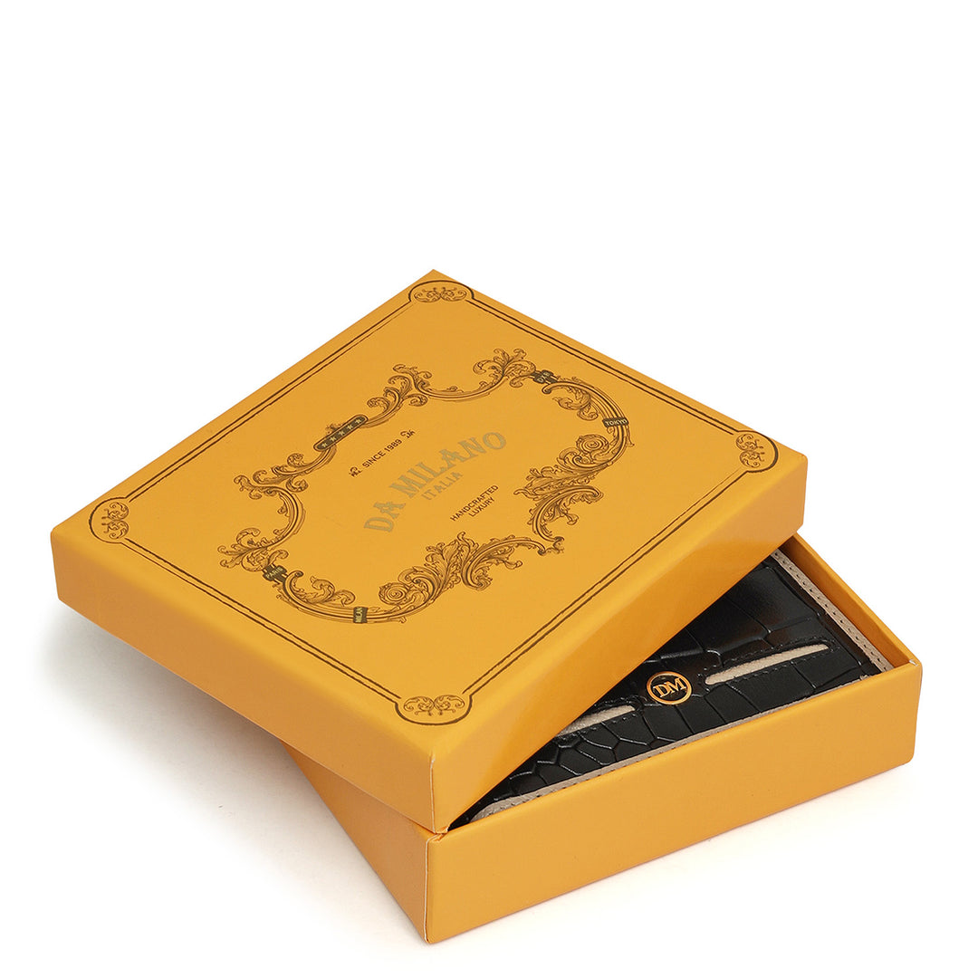 Black Bifold Leather Mens Wallet