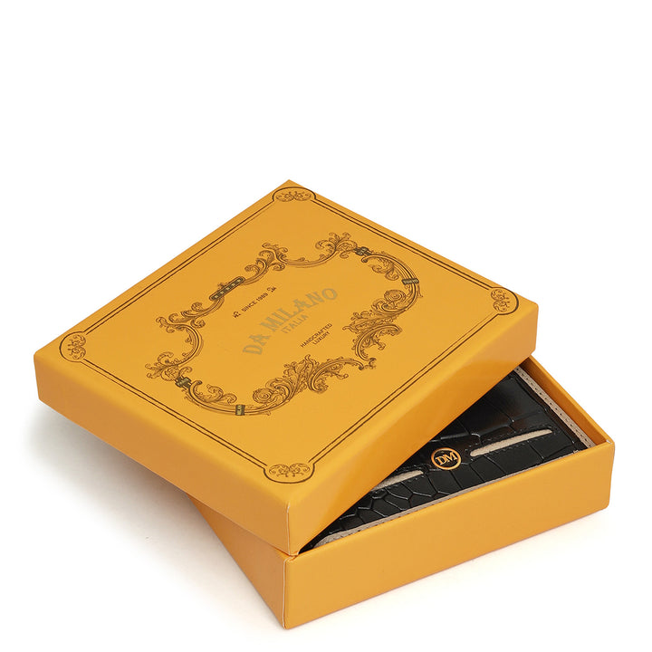 Black Bifold Leather Mens Wallet