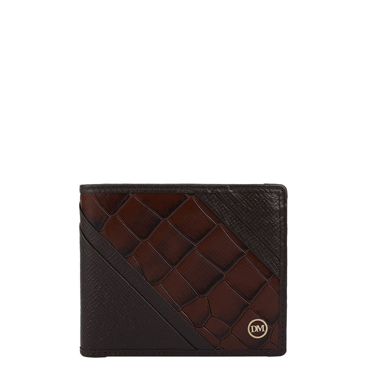 Chocolate Bifold Leather Mens Wallet