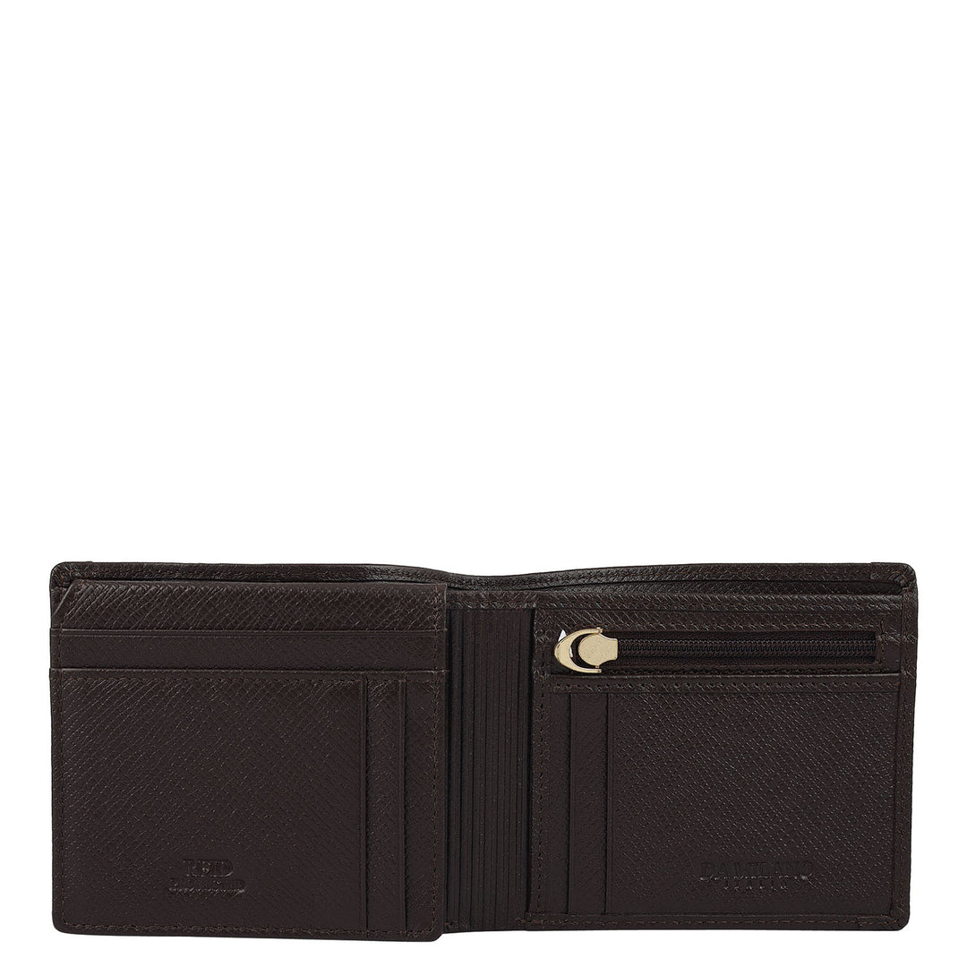 Chocolate Bifold Leather Mens Wallet