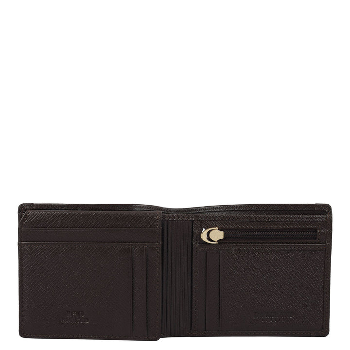 Chocolate Bifold Leather Mens Wallet