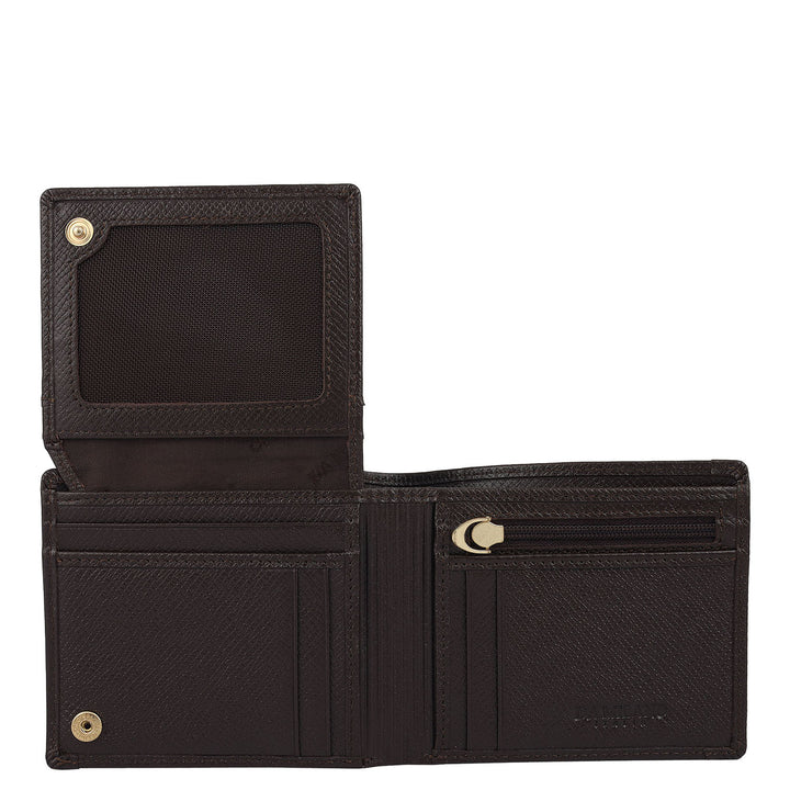 Chocolate Bifold Leather Mens Wallet