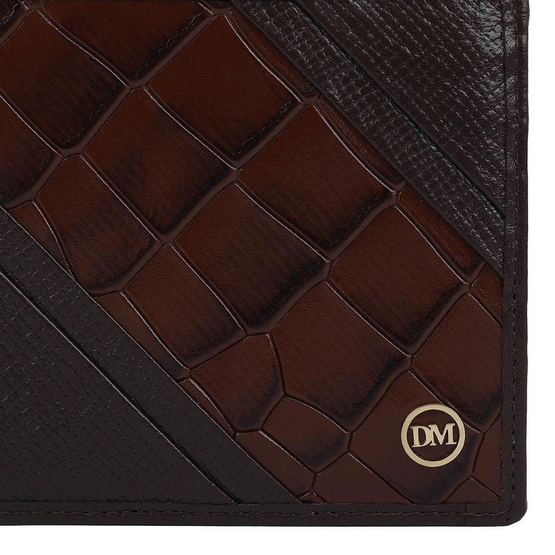 Chocolate Bifold Leather Mens Wallet