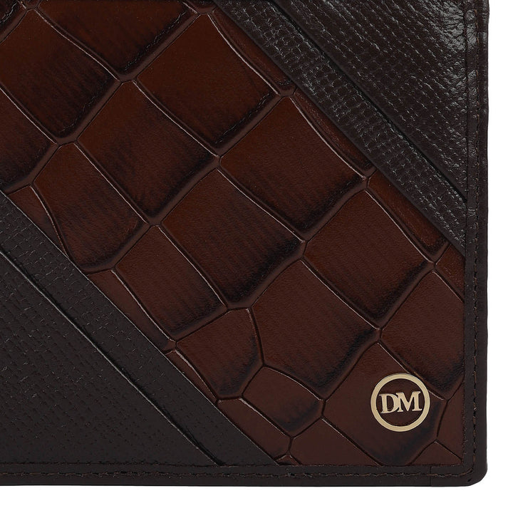 Chocolate Bifold Leather Mens Wallet